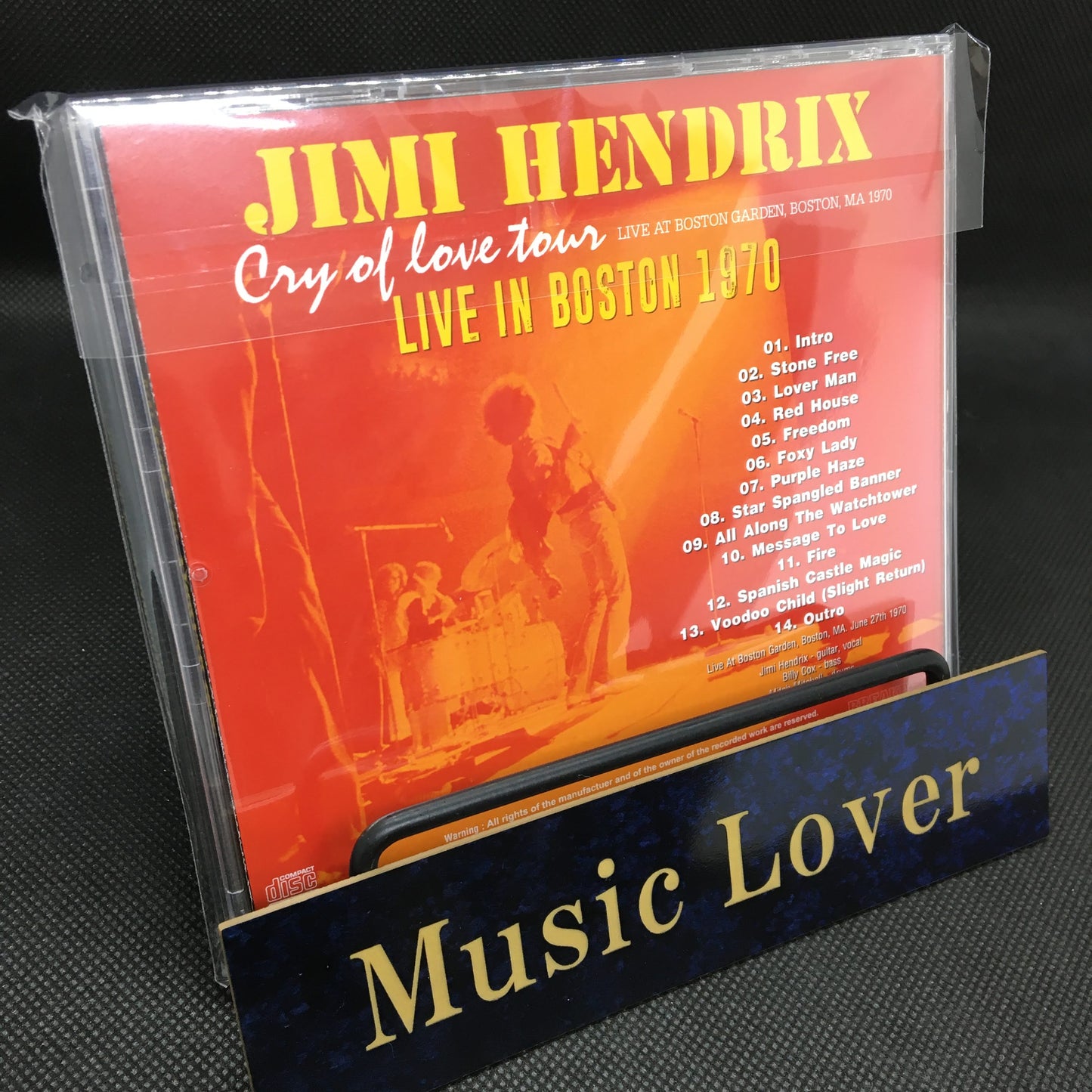 JIMI HENDRIX / LIVE IN BOSTON 1970 "CRY OF LOVE" TOUR (1CDR)