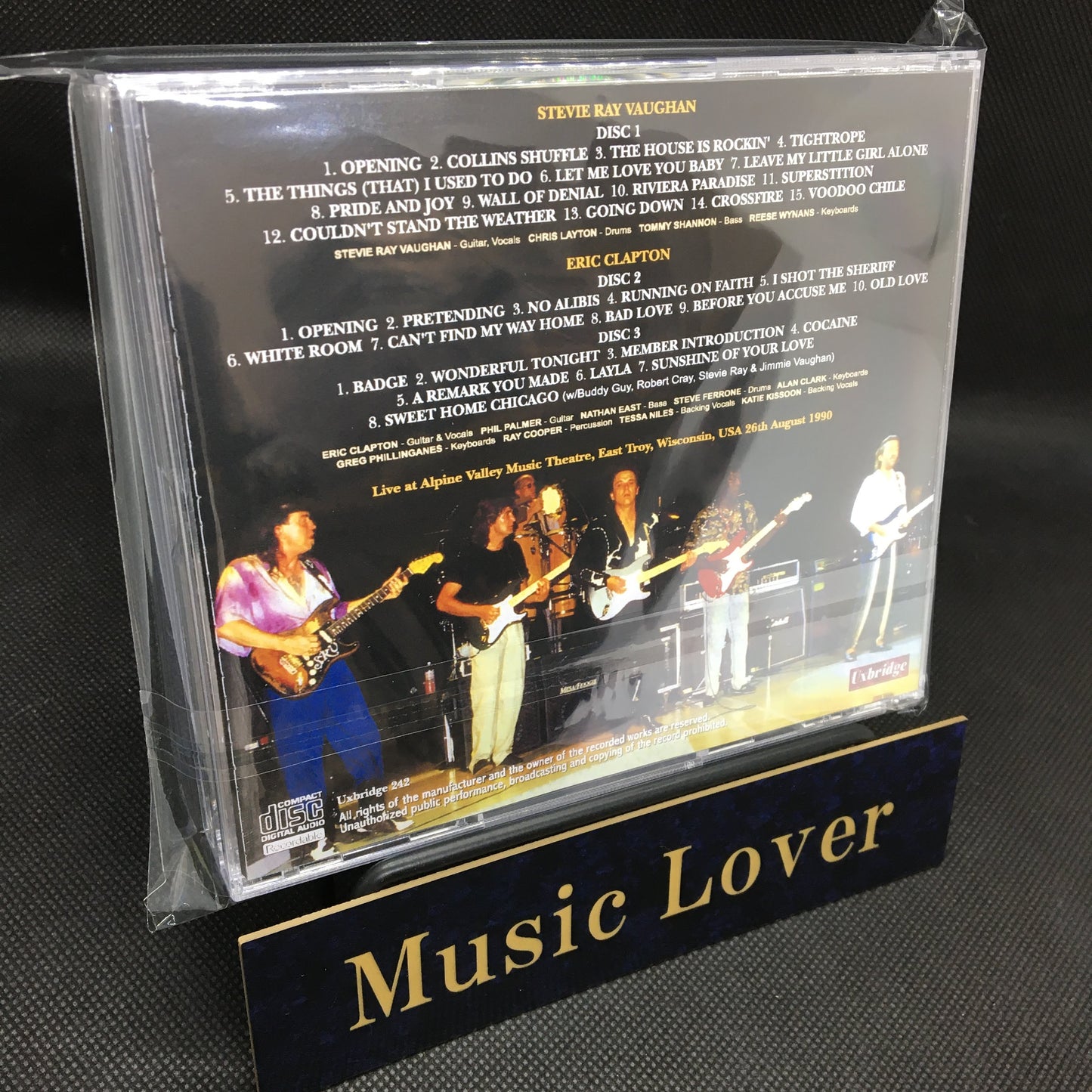 ERIC CLAPTON feat. STEVIE RAY VAUGHAN / NIGHT AT ALPINE VALLEY 1990 (3CDR)
