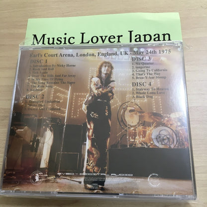 Led Zeppelin Earl's Court Arena 2405 Evoluzione 4CD 18 Tracks EVSD