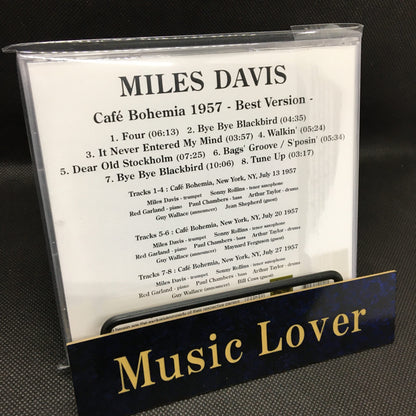 MILES DAVIS / CAFE BOHEMIA 1957 BEST VERSION SOUNDBOARD (1CDR)