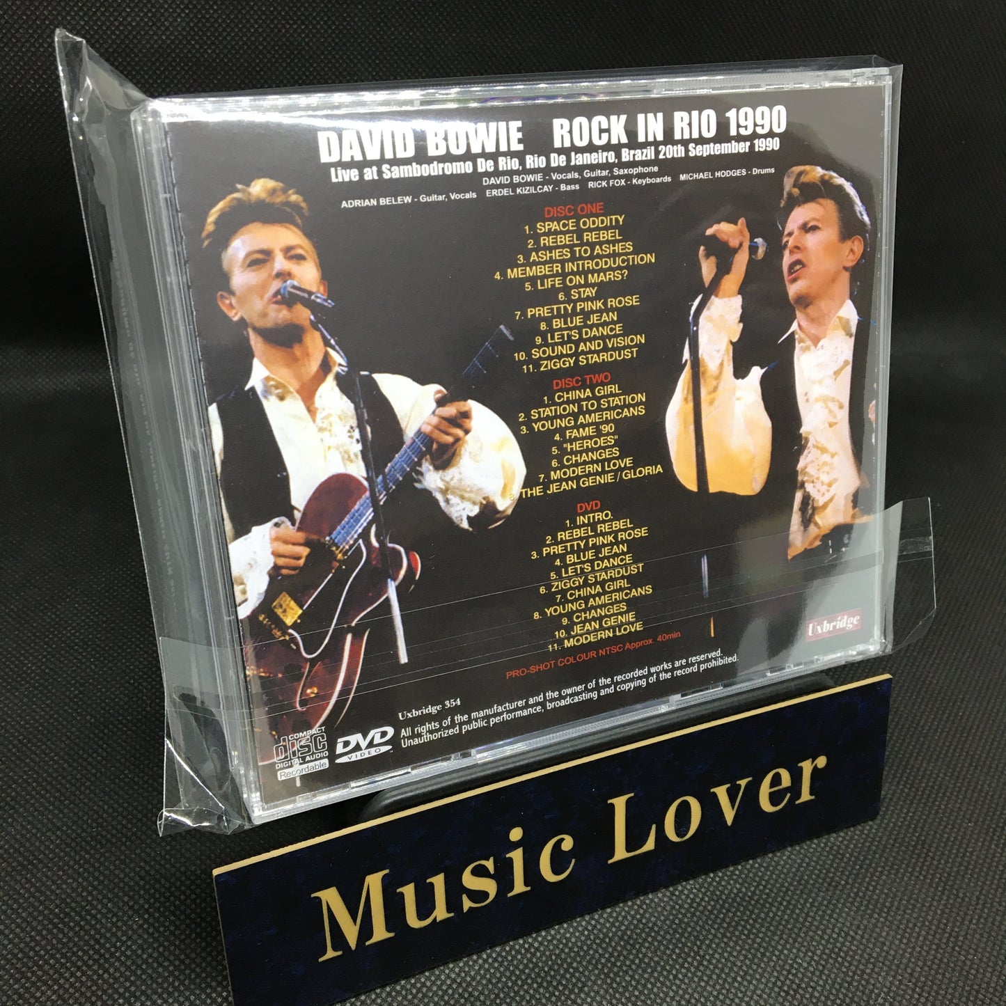 DAVID BOWIE / ROCK IN RIO 1990 STEREO SOUNDBOARD/PRO-SHOT (2CDR+1DVDR)