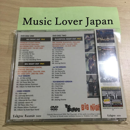 THE BEATLES BIG NIGHT OUT! 1963, 1964 and 1965 in COLOR 2DVD