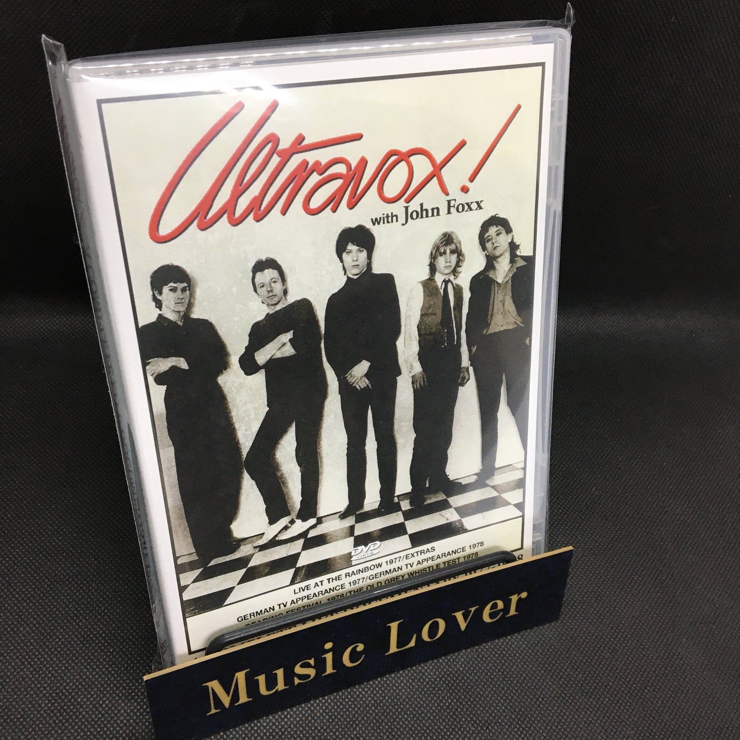 ULTRAVOX! w/JOHN FOXX / COMPLETE LIVE DOCUMENTARY 1977-1978 PRO SHOT (1DVDR)