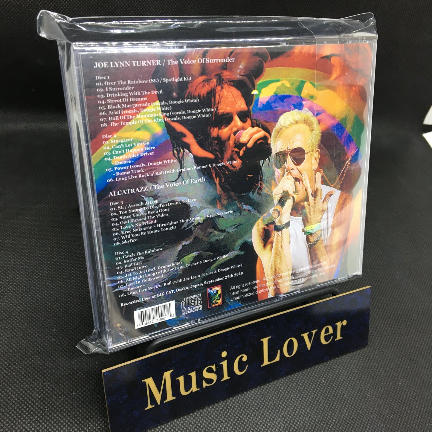 JOE LYNN TURNER Guest Vocals DOOGIE WHITE / ALCATRAZZ  / The Night Of Rainbow Special Live in Japan (4CDR)