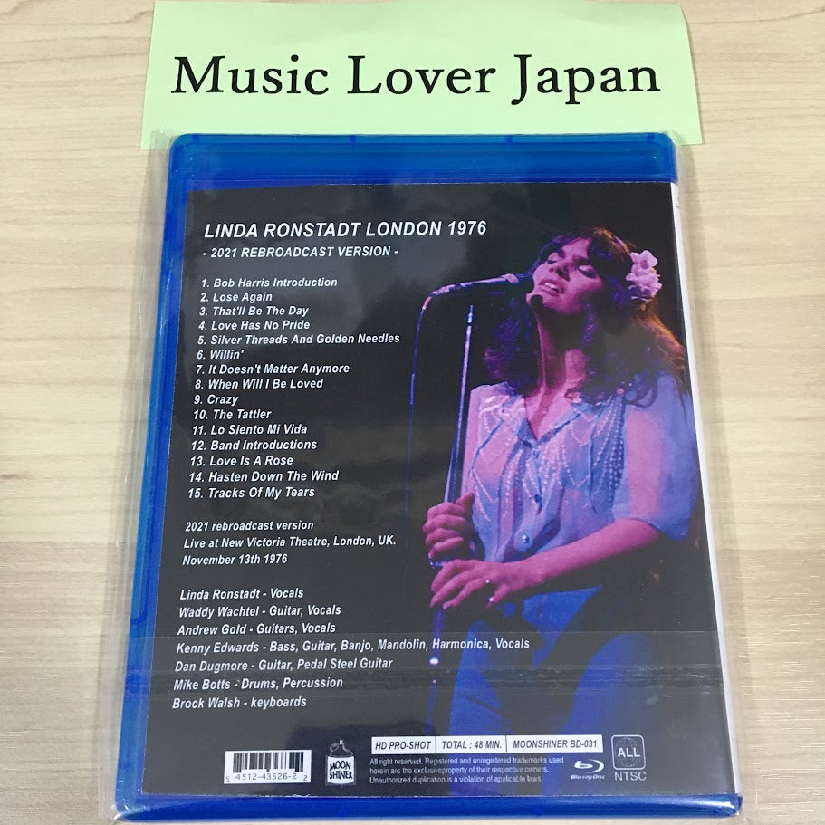 LINDA RONSTADT / LONDON 1976 2021 REBROADCAST VERSION PRO-SHOT (1BDR)