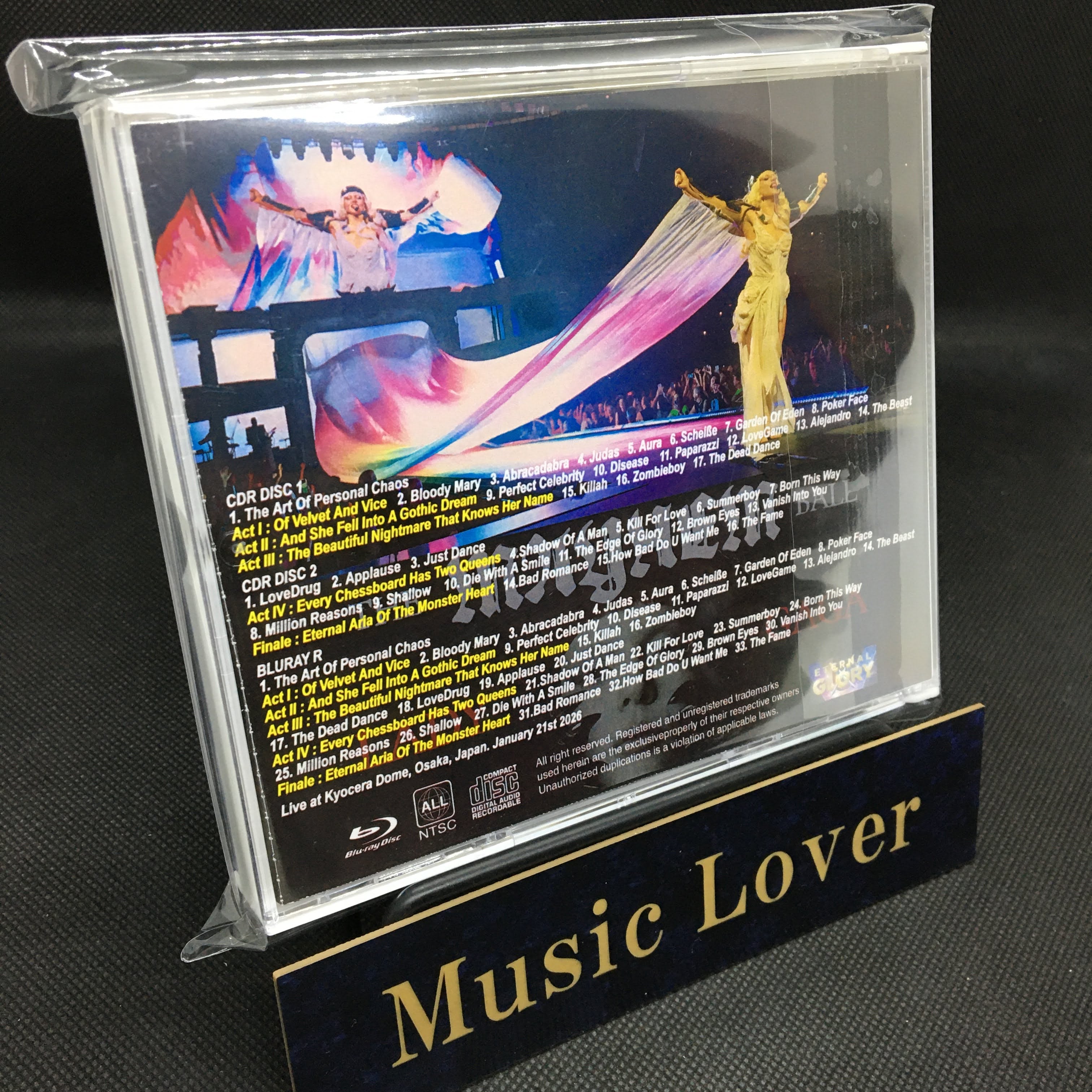 LADY GAGA / THE MAYHEM BALL OSAKA 2026 DAY 1 (2CDR+1BDR) – WORLD