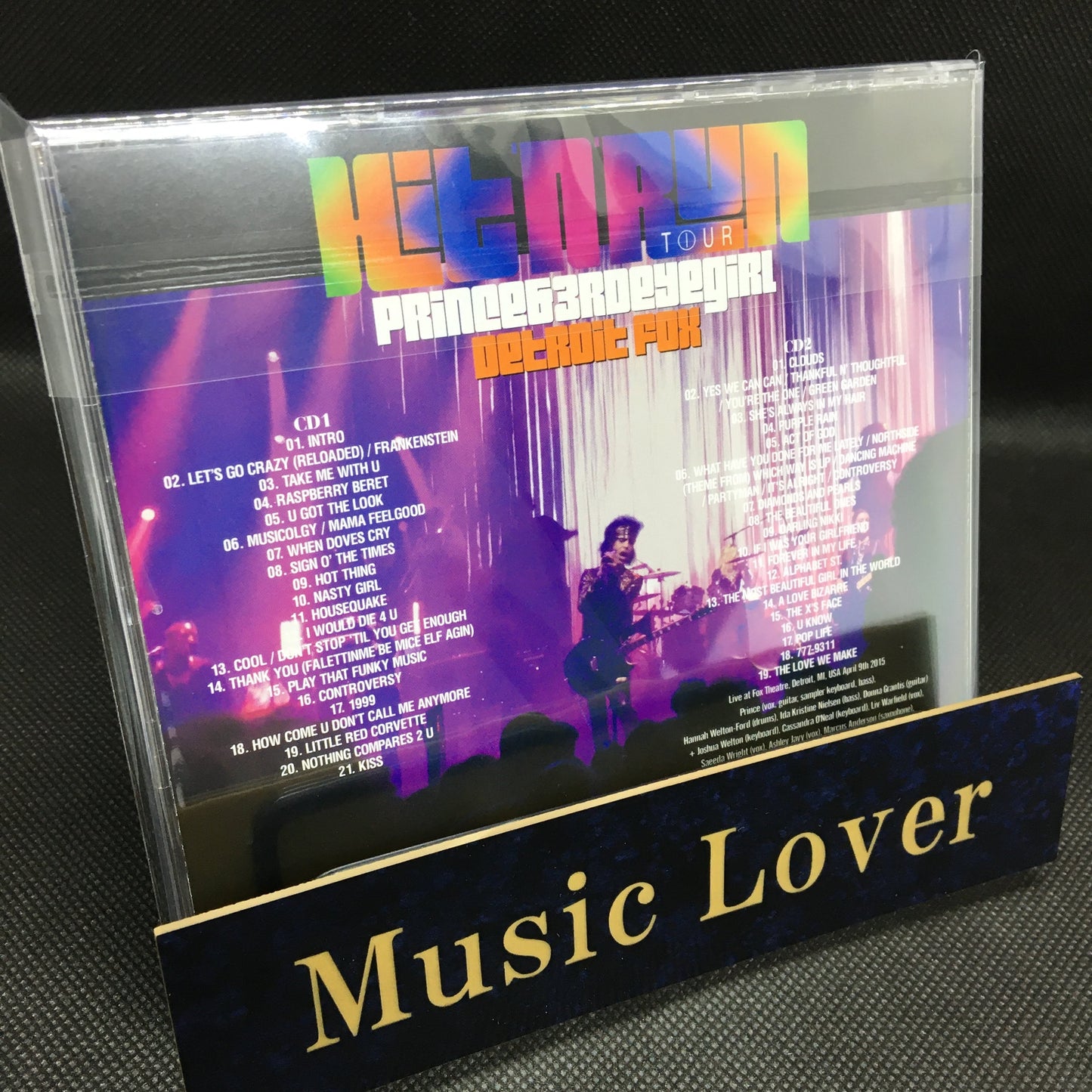 Prince & 3rd Eye Girl Hit 'N' Run Tour Detroit Fox 2015 Live 2 CD