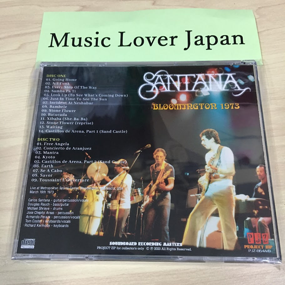 SANTANA / BLOOMINGTON 1973 Soundboard (2CDR)