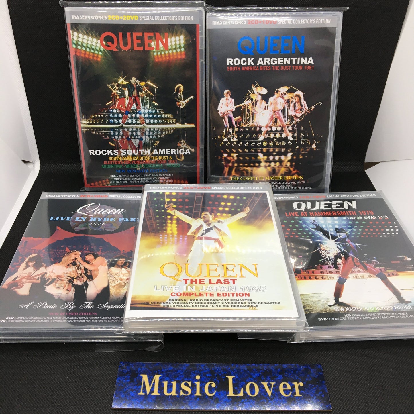 QUEEN / THE LAST LIVE IN JAPAN + HYDE PARK + HAMMERSMITH + ROCK ARGENTINA + SOUTH AMERICA 5 Set 9CD 8DVD