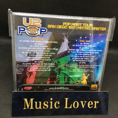 U2 / POPMART TOUR SAN DIEGO 1997 MATRIX MASTER (2CDR)