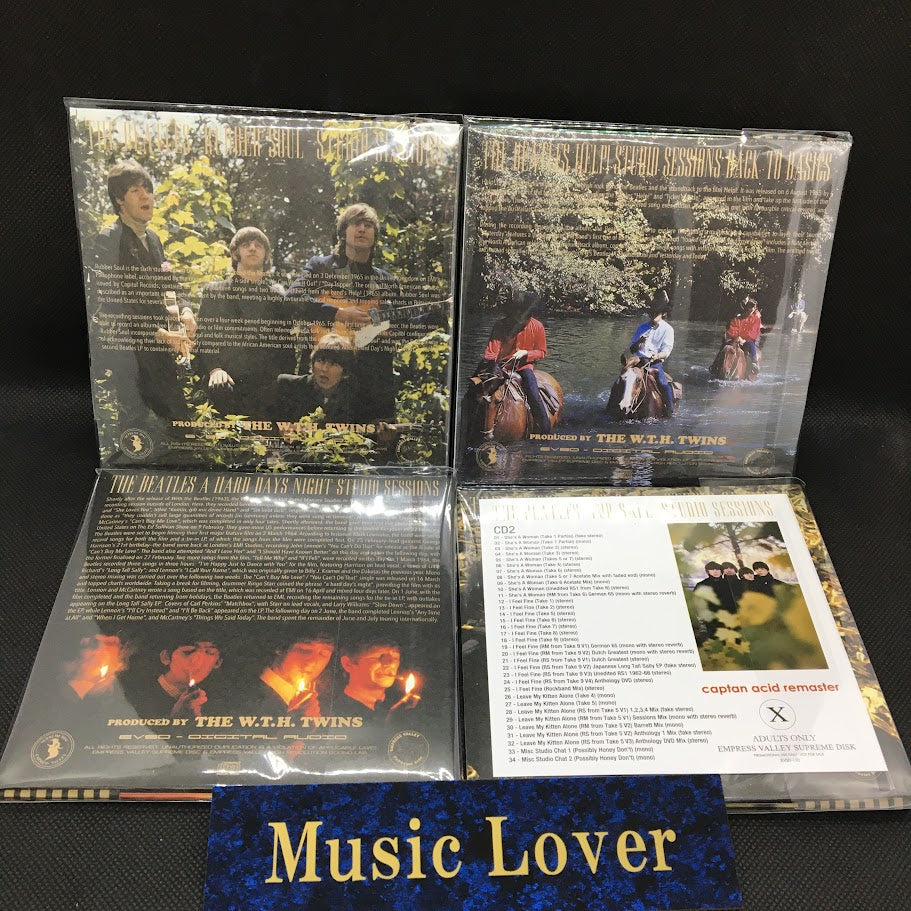 THE BEATLES / A HARD DAY’S NIGHT RUBBER SOUL HELP! FOR SALE Studio Sessions Captain Acid Remaster 4 Set (13CD)