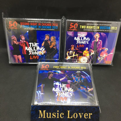 The Rolling Stones / 50 & Counting... 2013 3-Title Set (10 CDRs + 5 DVDs)
