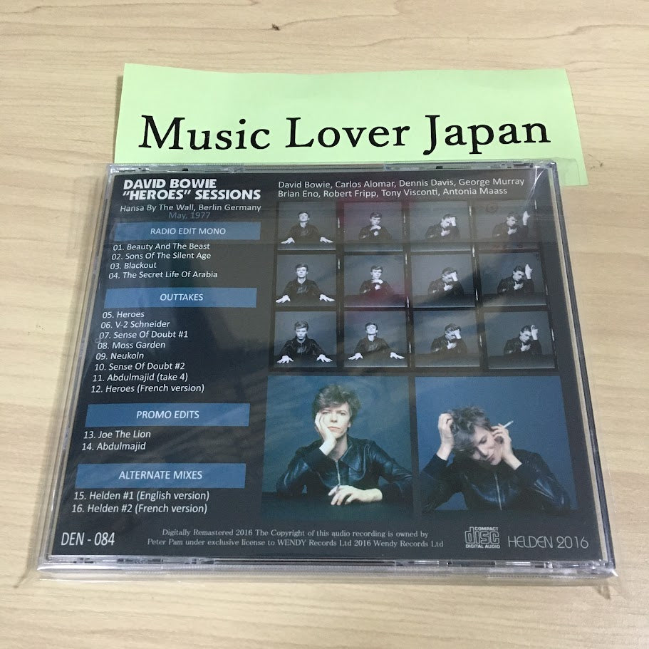 DAVID BOWIE / "HEROES" SESSIONS 【1CD】