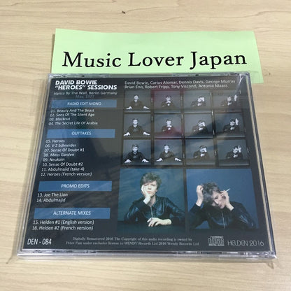 DAVID BOWIE / "HEROES" SESSIONS 【1CD】