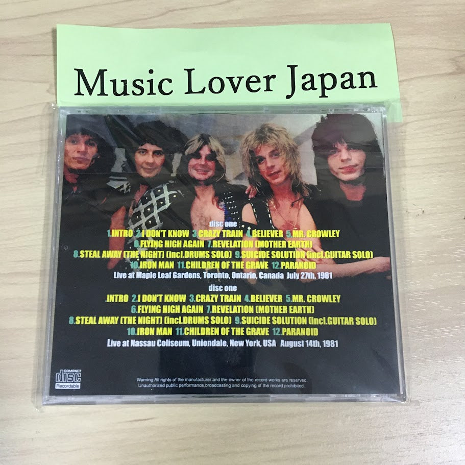 OZZY OSBOURNE / OVER THE NORTH AMERICA (2CDR)