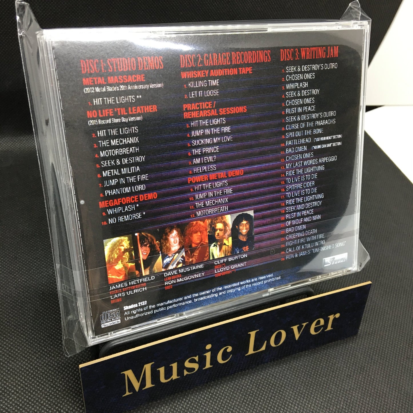 METALLICA / COLECCIÓN DE DEMO: CAJA DE SONIDO ESTÉREO DÍAS DE DAVE MUSTAINE (3 CDR)