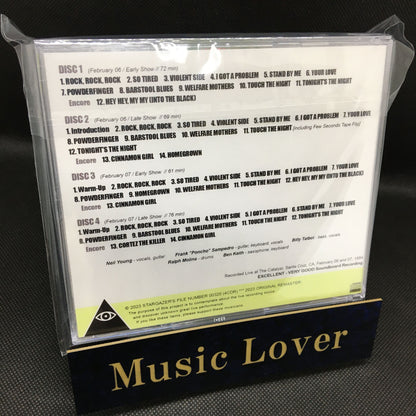 NEIL YOUNG & CRAZY HORSE / LIVE AT THE CATALYST 1984 COMPLETE SOUNDBOARD TAPES (4CDR)