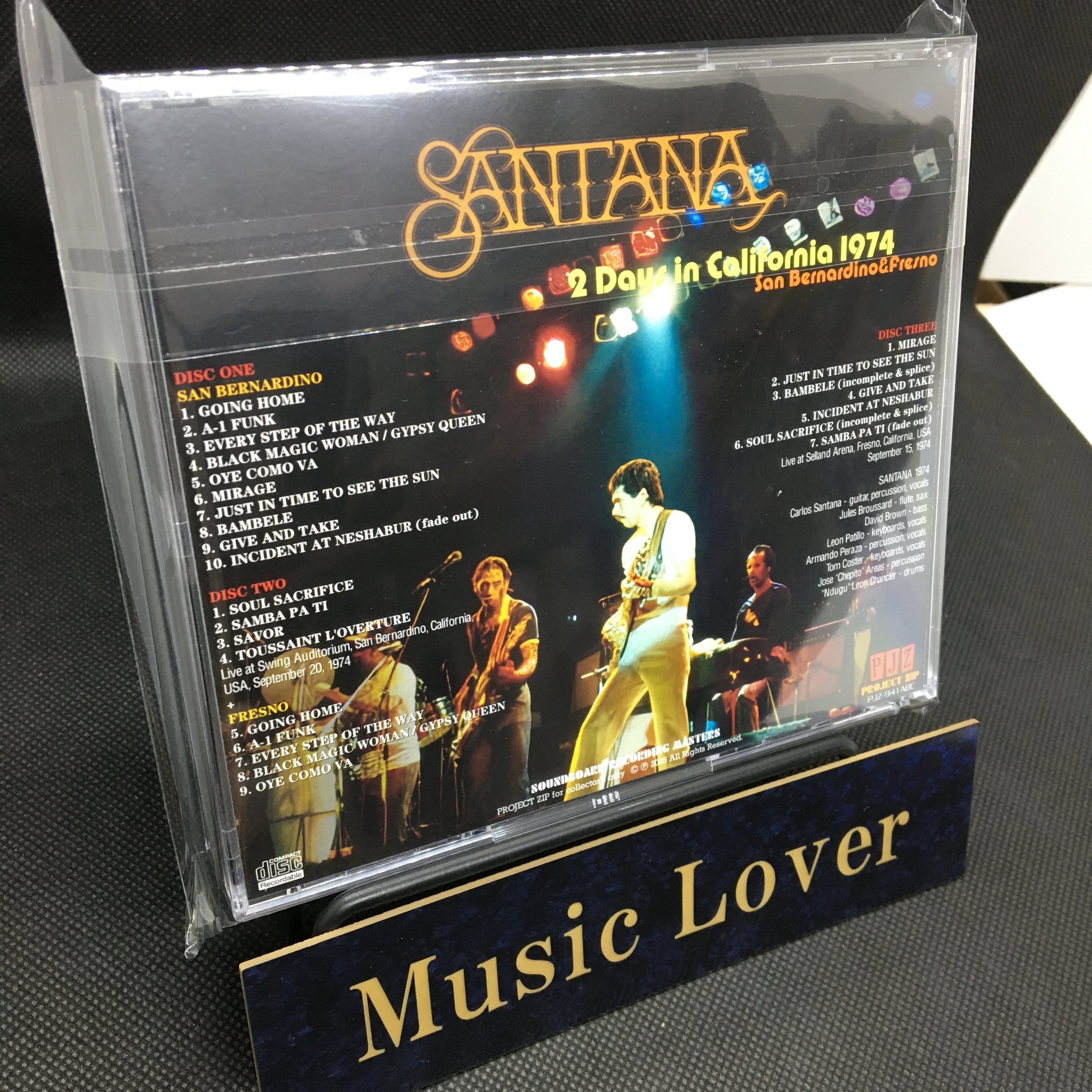 SANTANA / 2 DAYS IN CALIFORNIAO 1974 SOUNDBOARD (3CDR) – WORLD