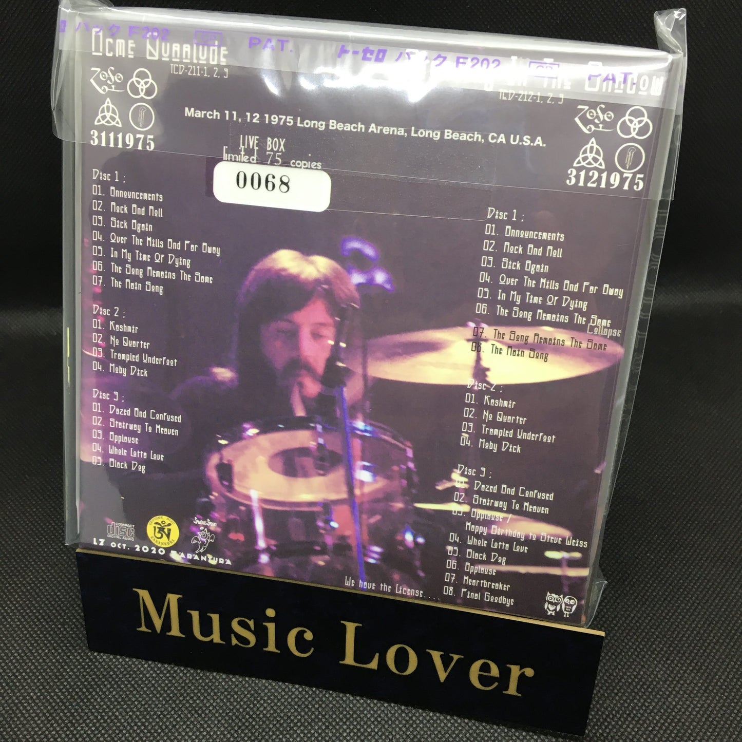 LED ZEPPELIN / BOOTLEG LICENSE LIVE BOX (6CD BOX)