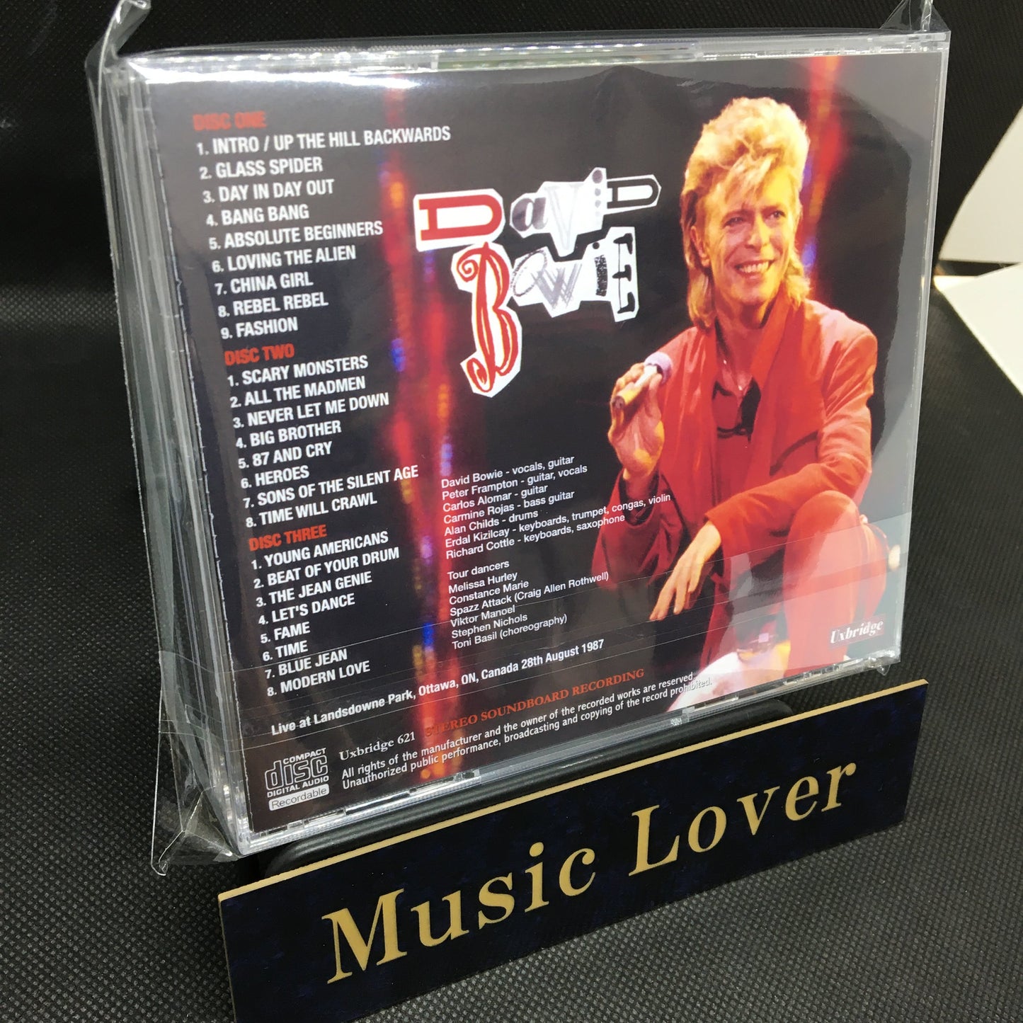 DAVID BOWIE / OTTAWA 1987 STEREO SOUNDBOARD (3CDR)