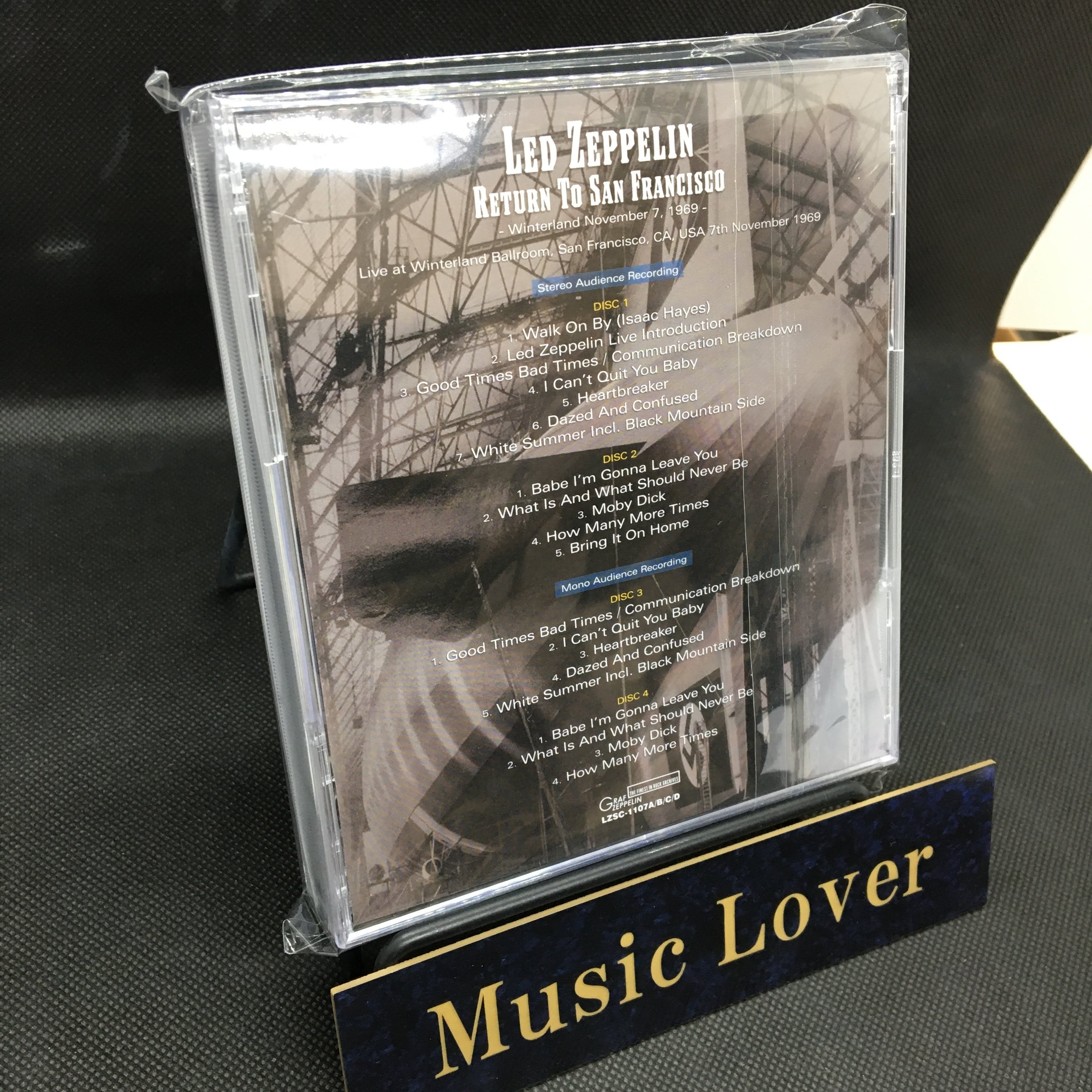 LED ZEPPELIN / RETURN TO SAN FRANCISCO WINTERLAND 1969 (4CD