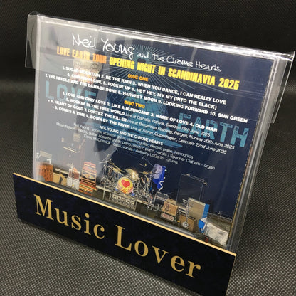 NEIL YOUNG and THE CHROME HEARTS / LOVE EARTH WORLD TOUR OPENING NIGHT IN SCANDINAVIA 2025 (2CDR)