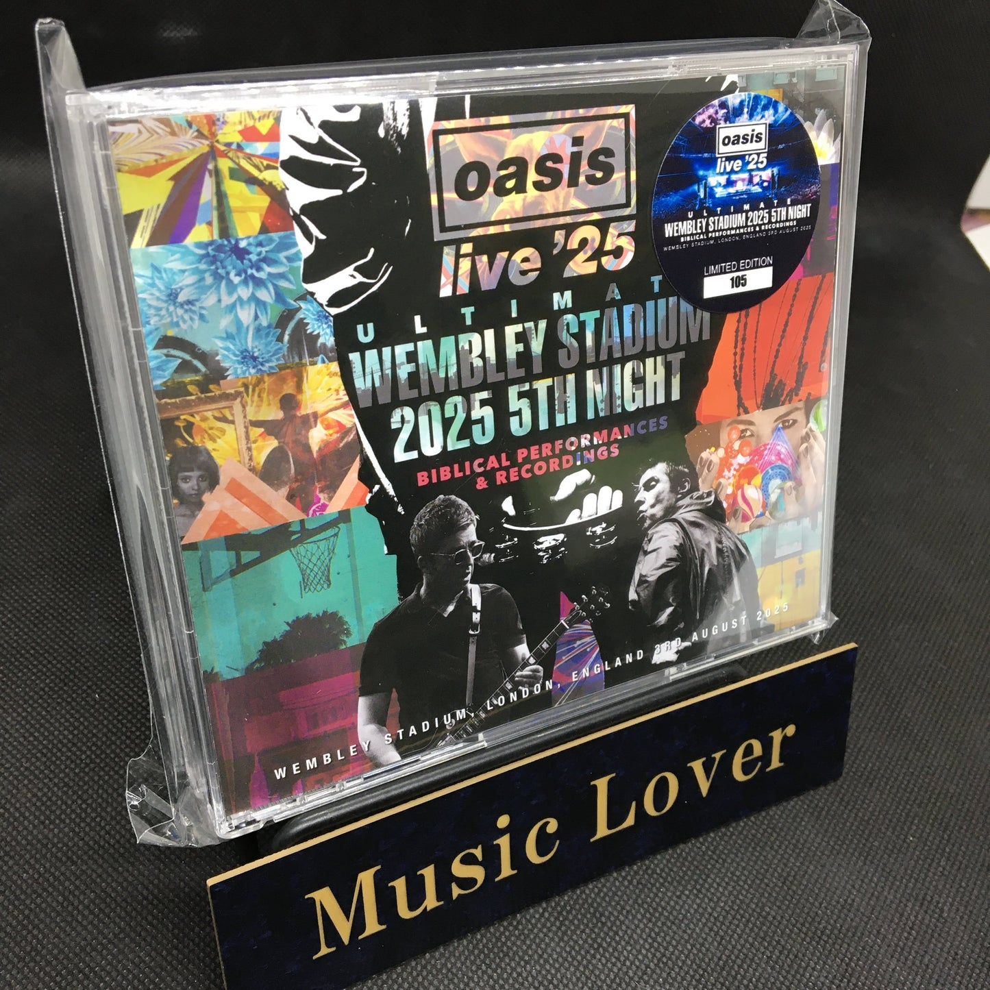OASIS / ULTIMATE WEMBLEY STADIUM 2025 5TH NIGHT BIBLICAL PERFORMANCES & RECORDINGS (3CD + Ticket Replica)