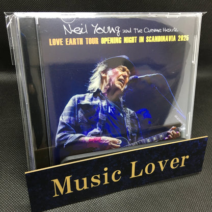 NEIL YOUNG and THE CHROME HEARTS / LOVE EARTH WORLD TOUR OPENING NIGHT IN SCANDINAVIA 2025 (2CDR)