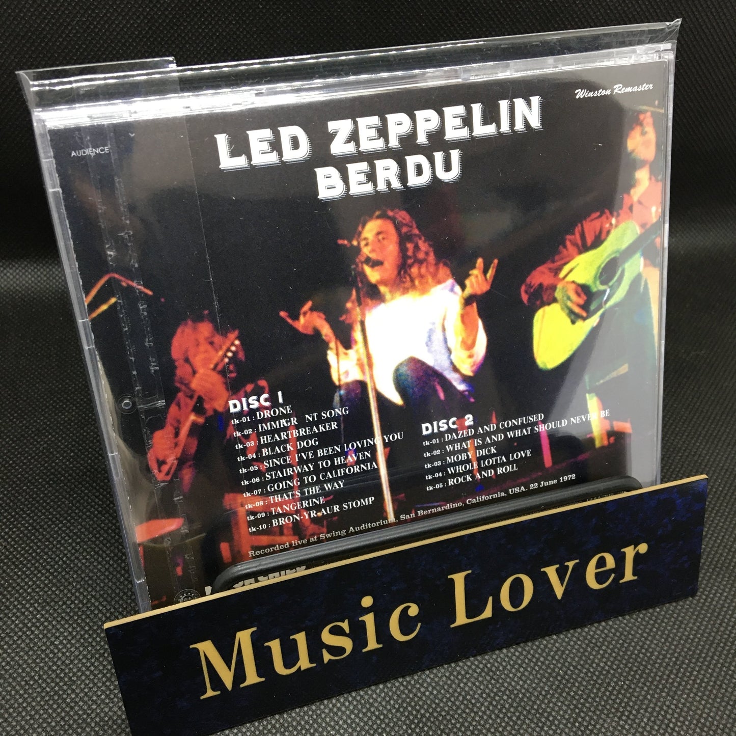 Led Zeppelin Berdu 1972 Winston Remasters 2CD Moonchild Records