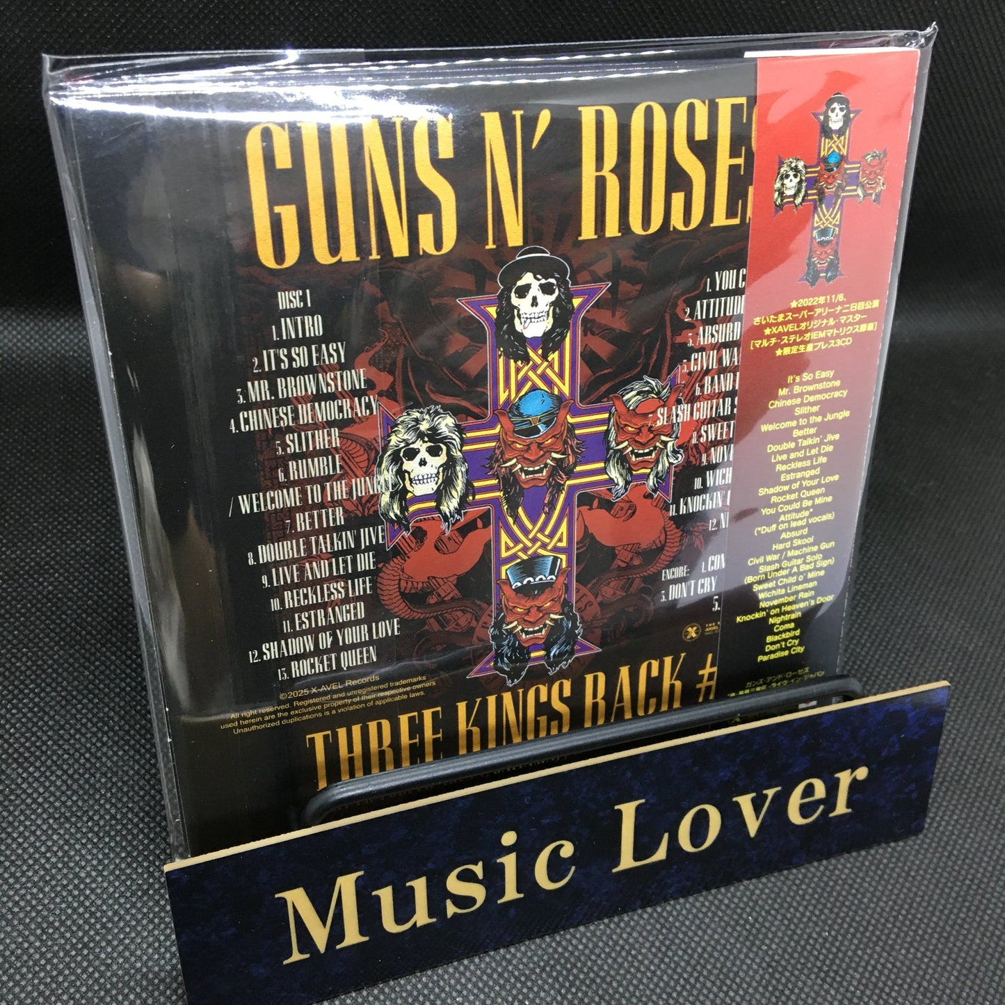 GUNS N’ ROSES / THREE KINGS BACK #2 LIVE IN JAPAN 2022 (Paper 3CD)
