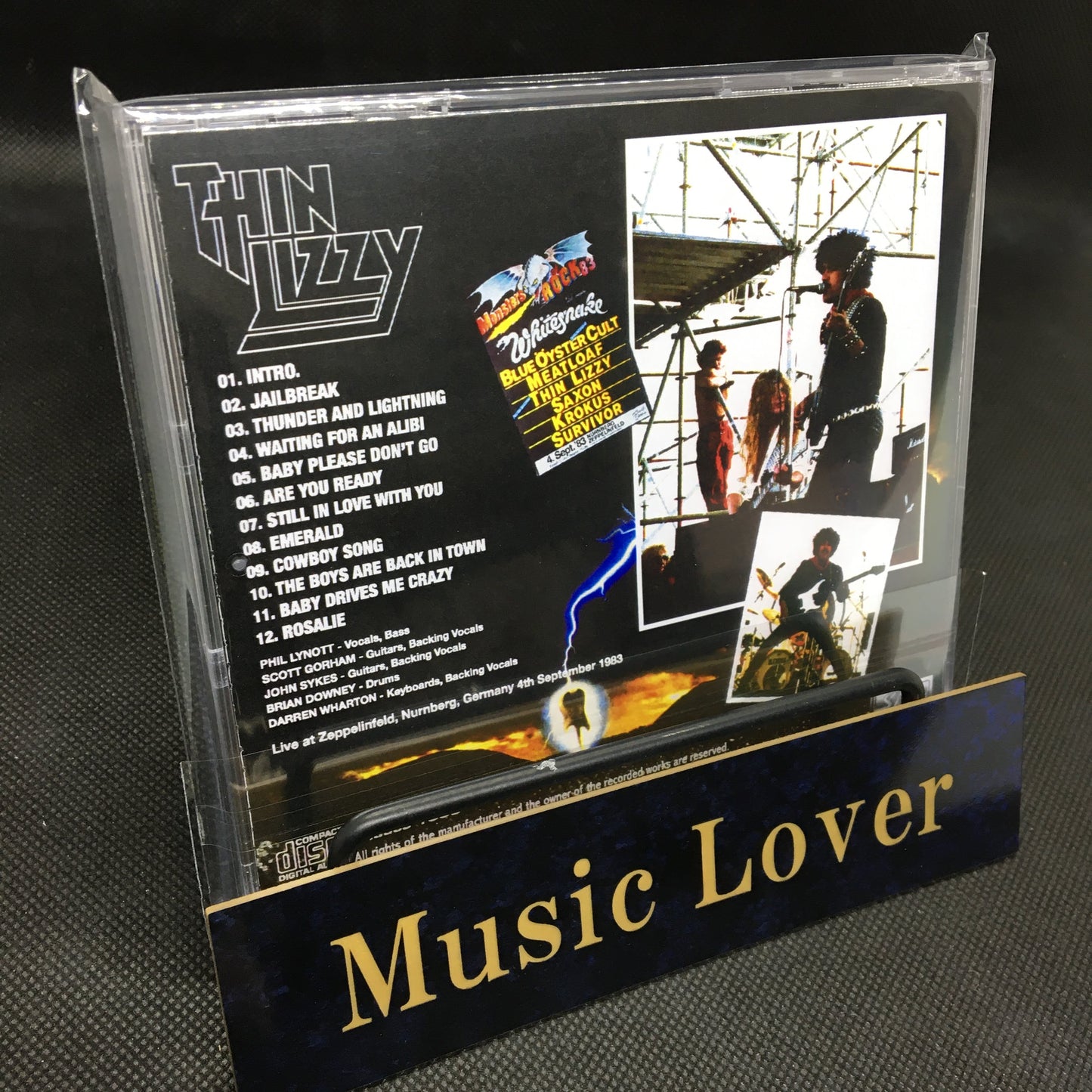 THIN LIZZY / THE LAST GIG MONSTERS OF ROCK NURNBERG 1983 (1CDR)