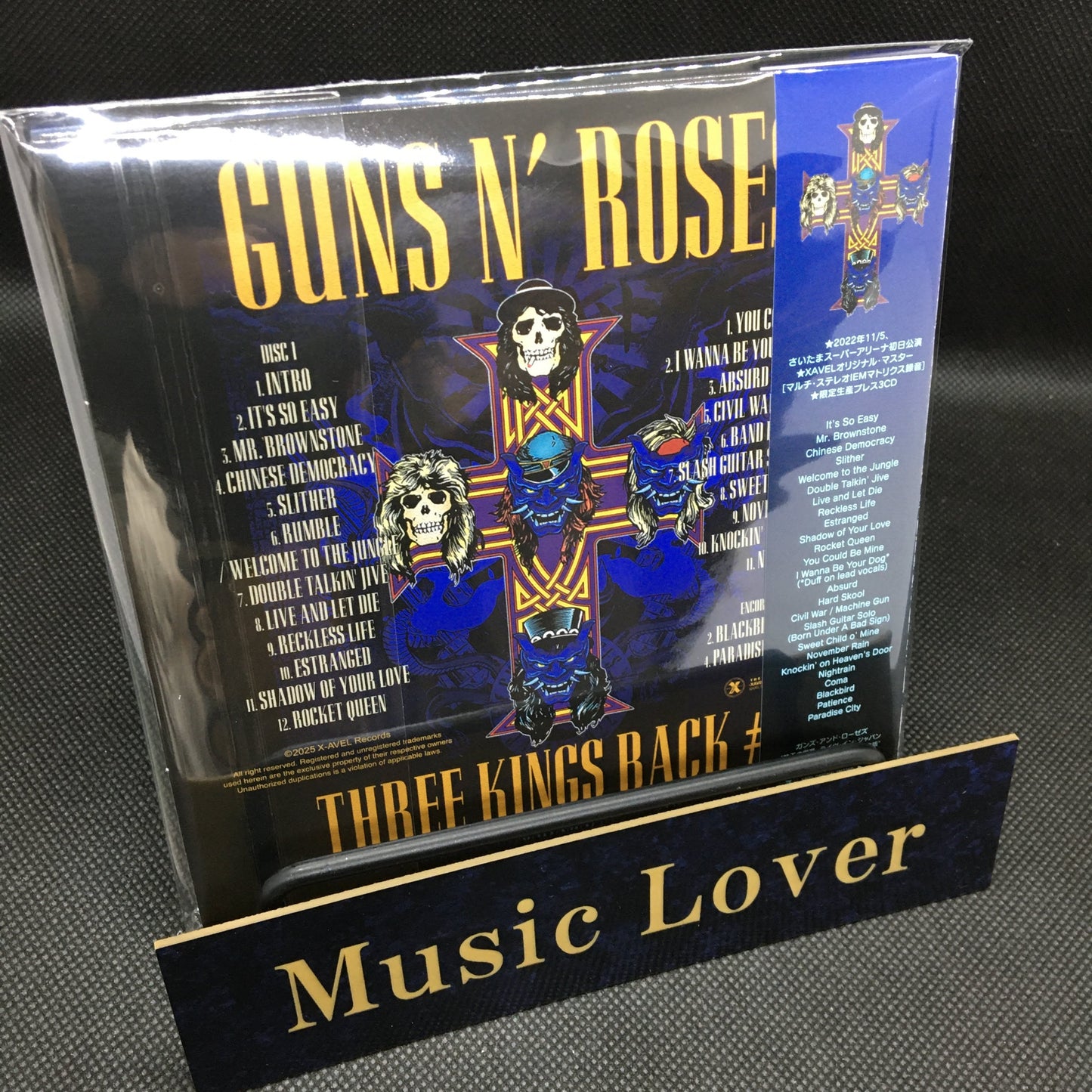 GUNS N' ROSES / THREE KINGS REGRESA AL CONCIERTO EN JAPÓN 2022 (Edición impresa, 6 CD)