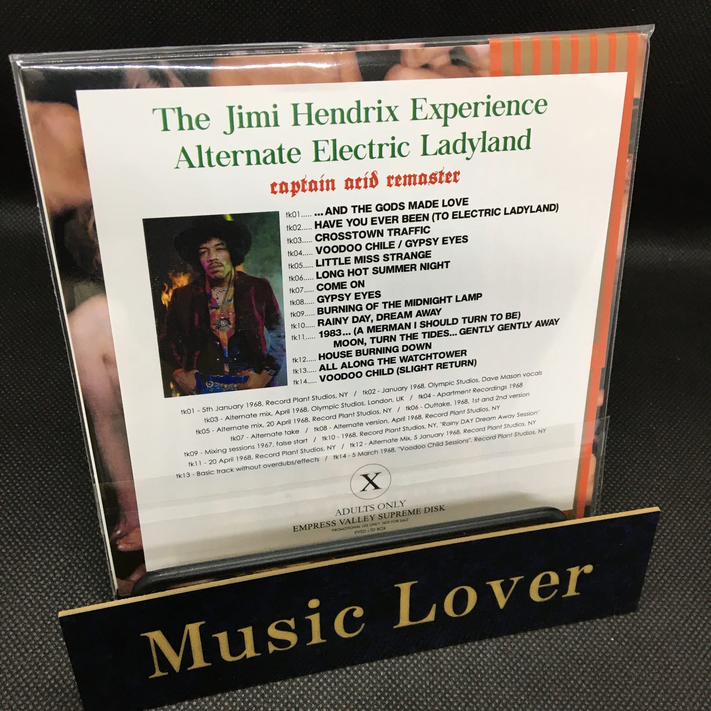 THE JIMI HENDRIX EXPERIENCE / ALTERNATE ELECTRIC LADYLAND (1CD) Promo ver. with sticker