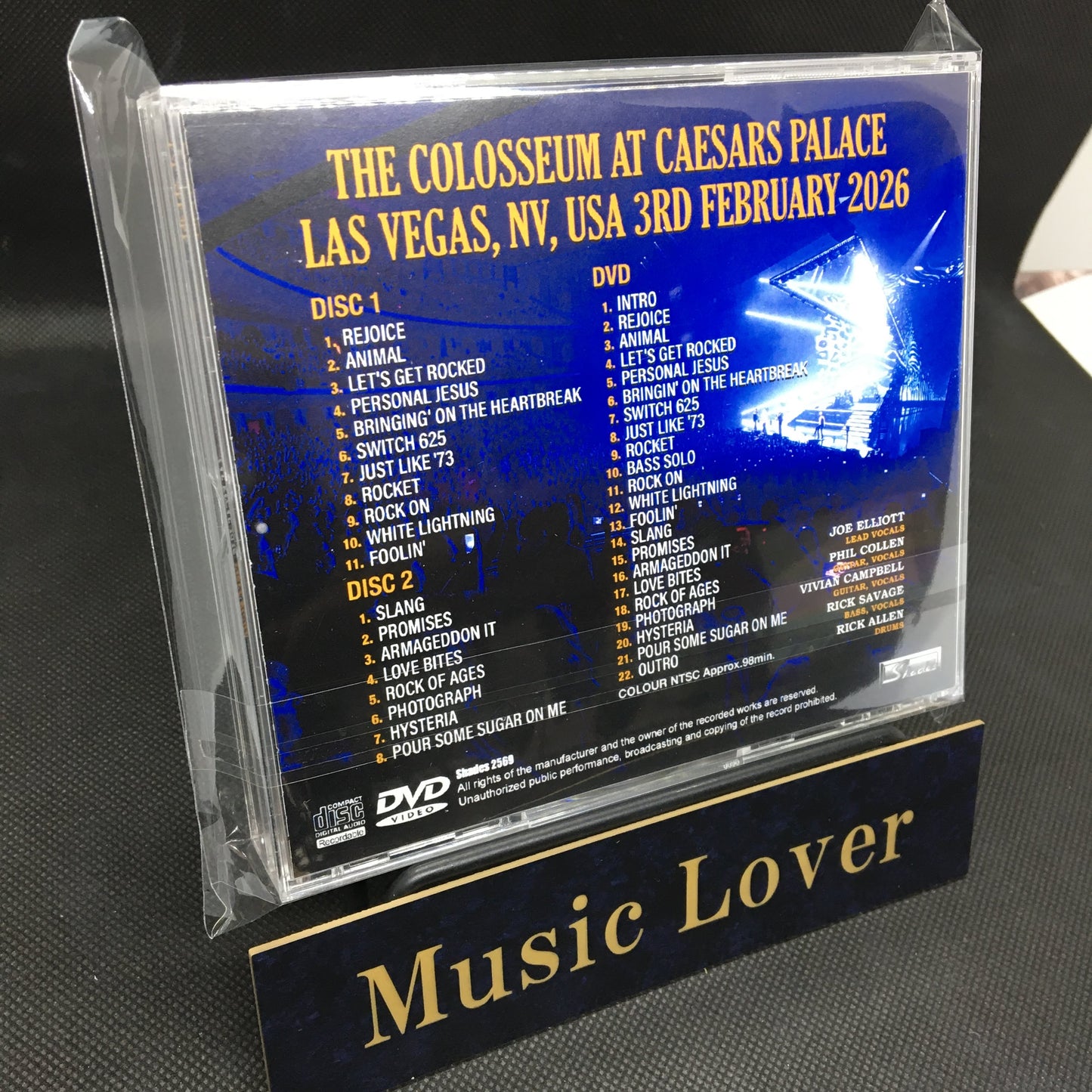 DEF LEPPARD / LAS VEGAS 2026 FIRST NIGHT (2CDR+1DVDR)