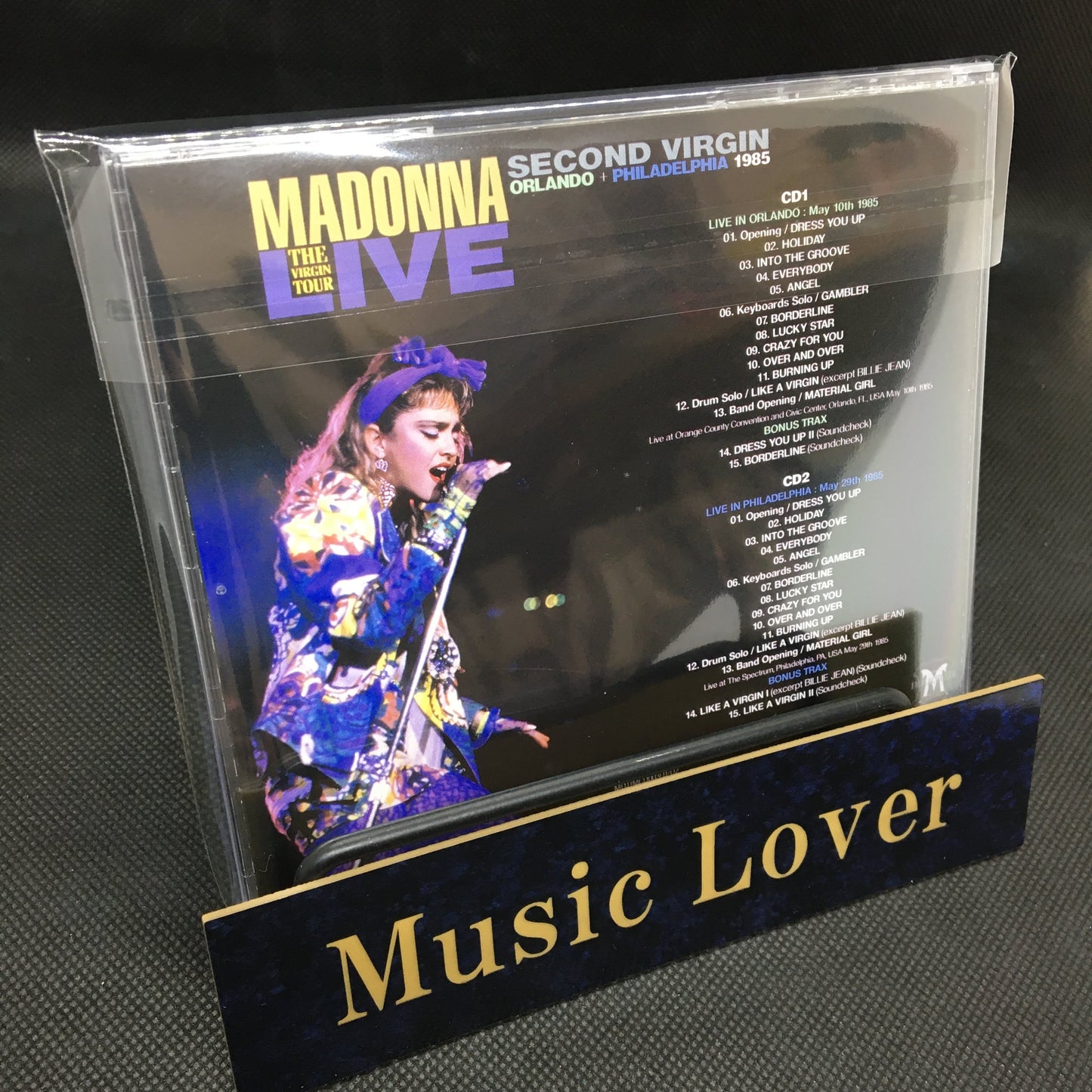 MADONNA / SECOND VIRGIN THE VIRGIN TOUR LIVE ORLANDO + PHILADELPHIA 1985 (2CD) STEREO SOUNDBOARD