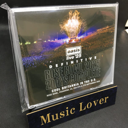 OASIS / DEFINITIVE ROSE BOWL 2025 2 DAYS COMPLETE COOL BRITANNIA IN THE U.S. (4CD)