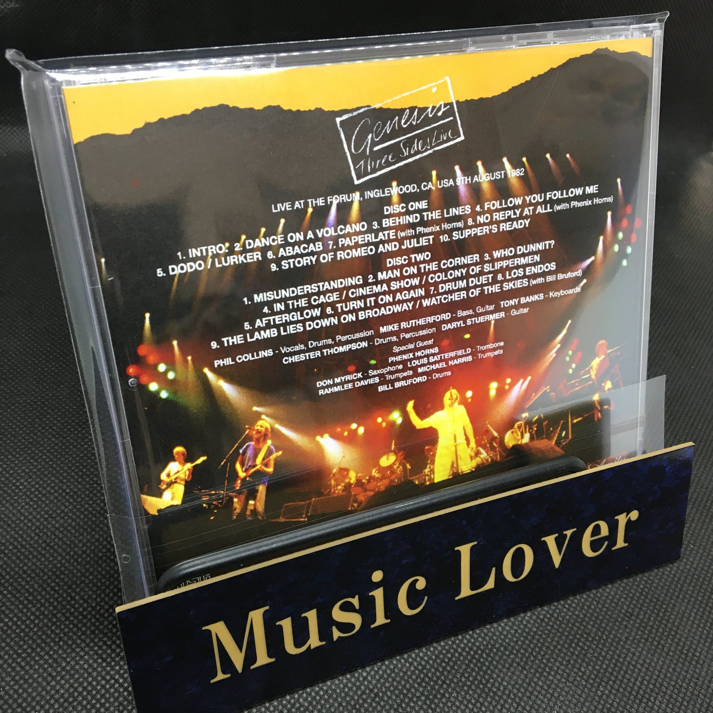 GENESIS / L.A. FORUM 1982 1ST NIGHT MIKE MILLARD 1ST GENERATION TAPES (2CDR)