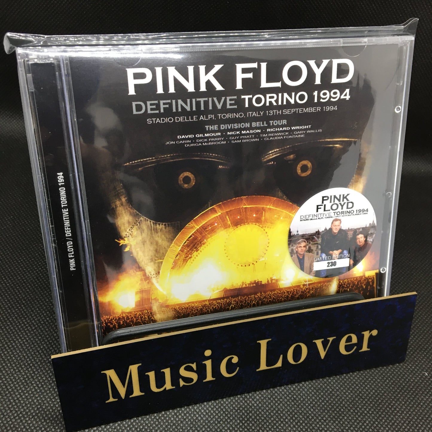 PINK FLOYD / DEFINITIVE TORINO 1994 2nd Press STEREO SOUNDBOARD (2CD+1DVDR) THE DIVISION BELL TOUR