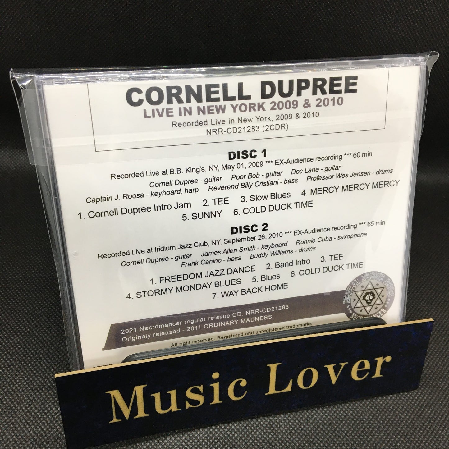 CORNELL DUPREE / LIVE IN NEW YORK 2009 & 2010 (2CDR)