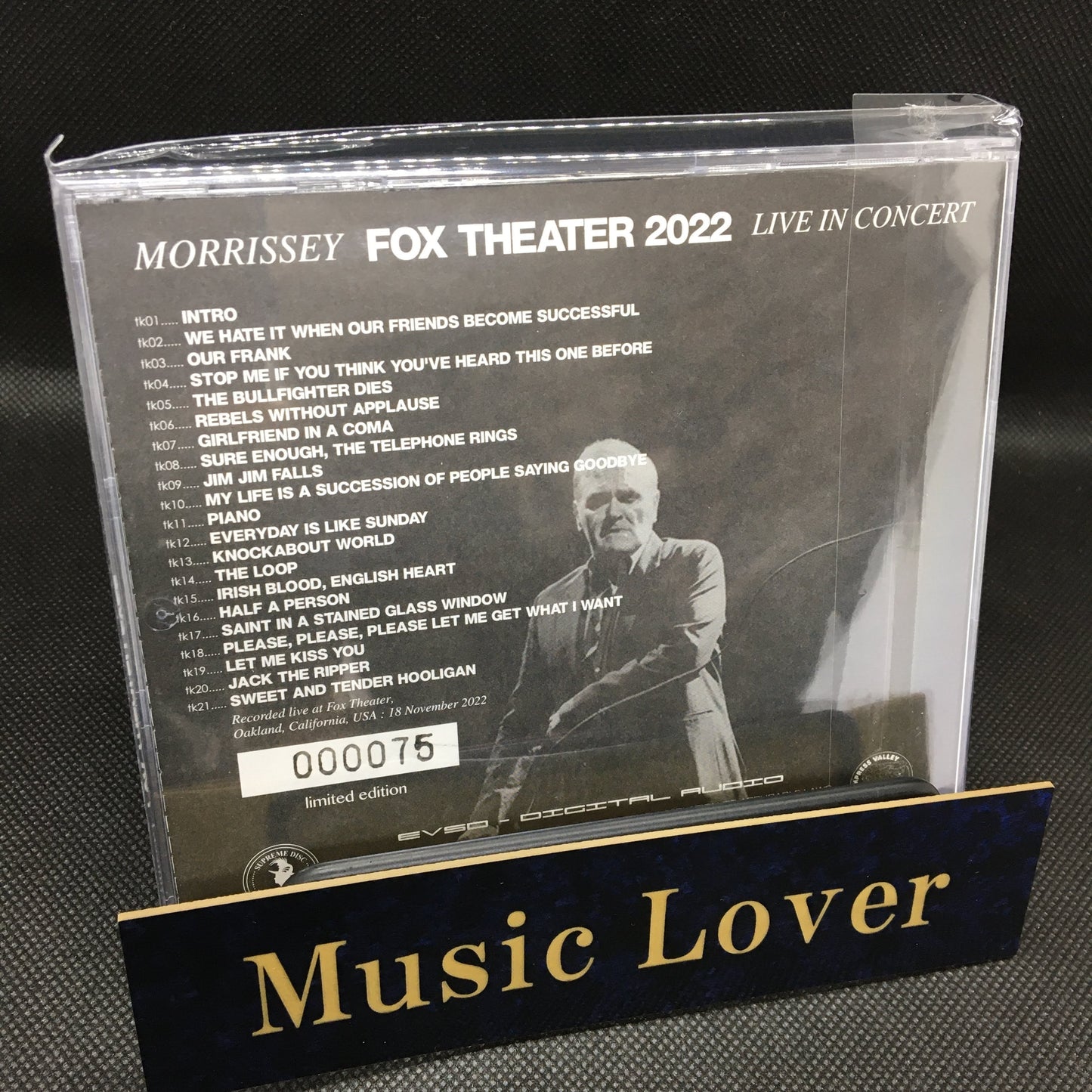 MORRISSEY / FOX THEATRE 2022 (1CD) Empress Valley