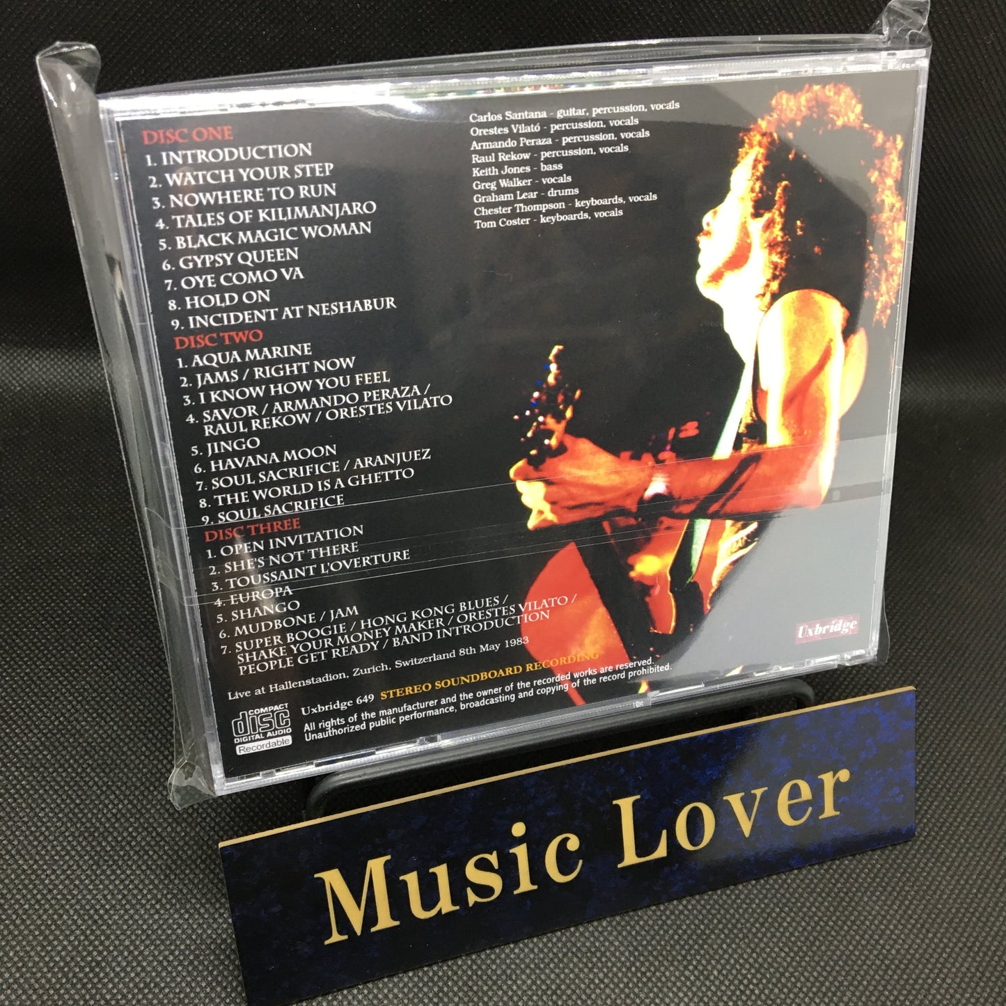 SANTANA / ZURICH 1983 2ND NIGHT STEREO SOUNDBOARD (3CDR)