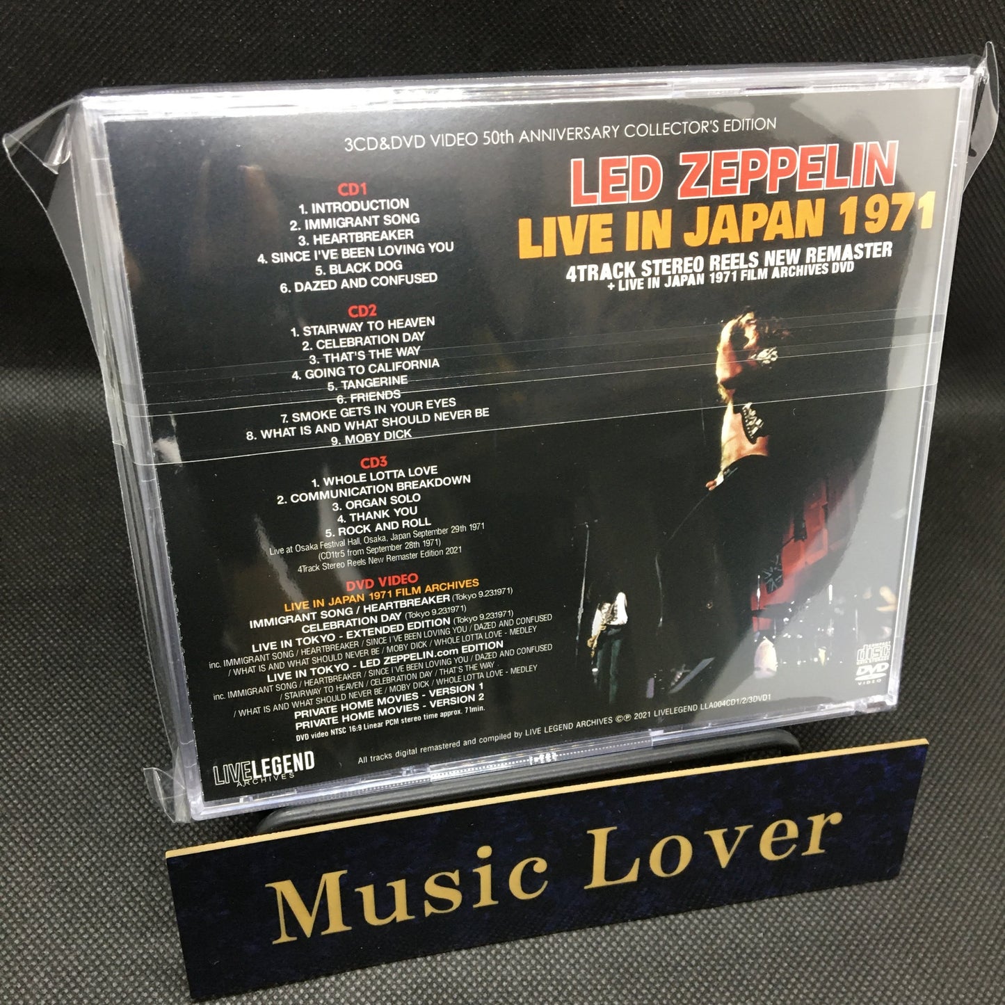 LED ZEPPELIN / LIVE IN JAPAN 1971 50th ANNIVERSARY COLLECTOR'S EDITION (3CD+1DVD)