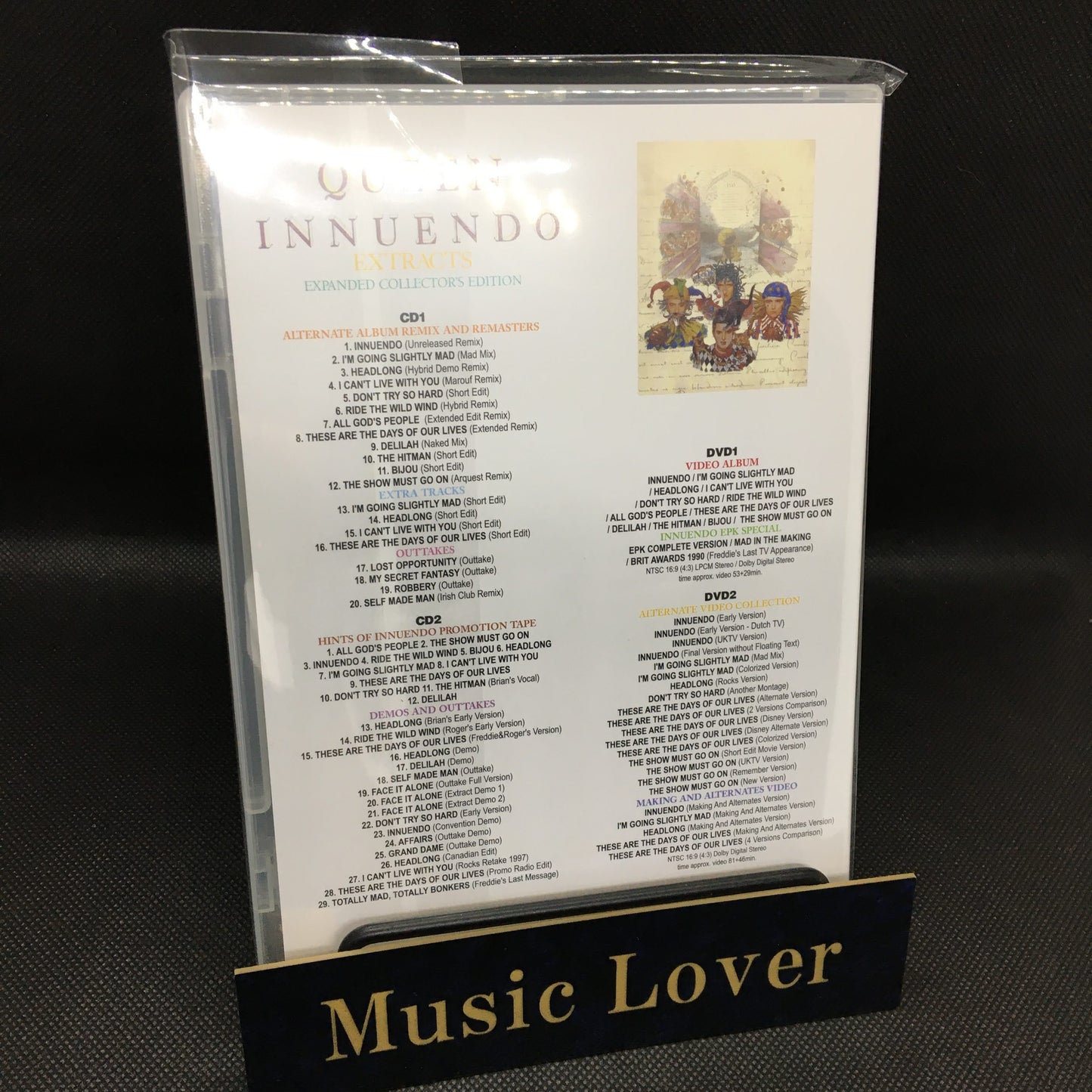 QUEEN / INNUENDO ARTIFACTS ＆ EXTRACTS EXPANDED COLLECTOR'S EDITION (4CD+3DVD)