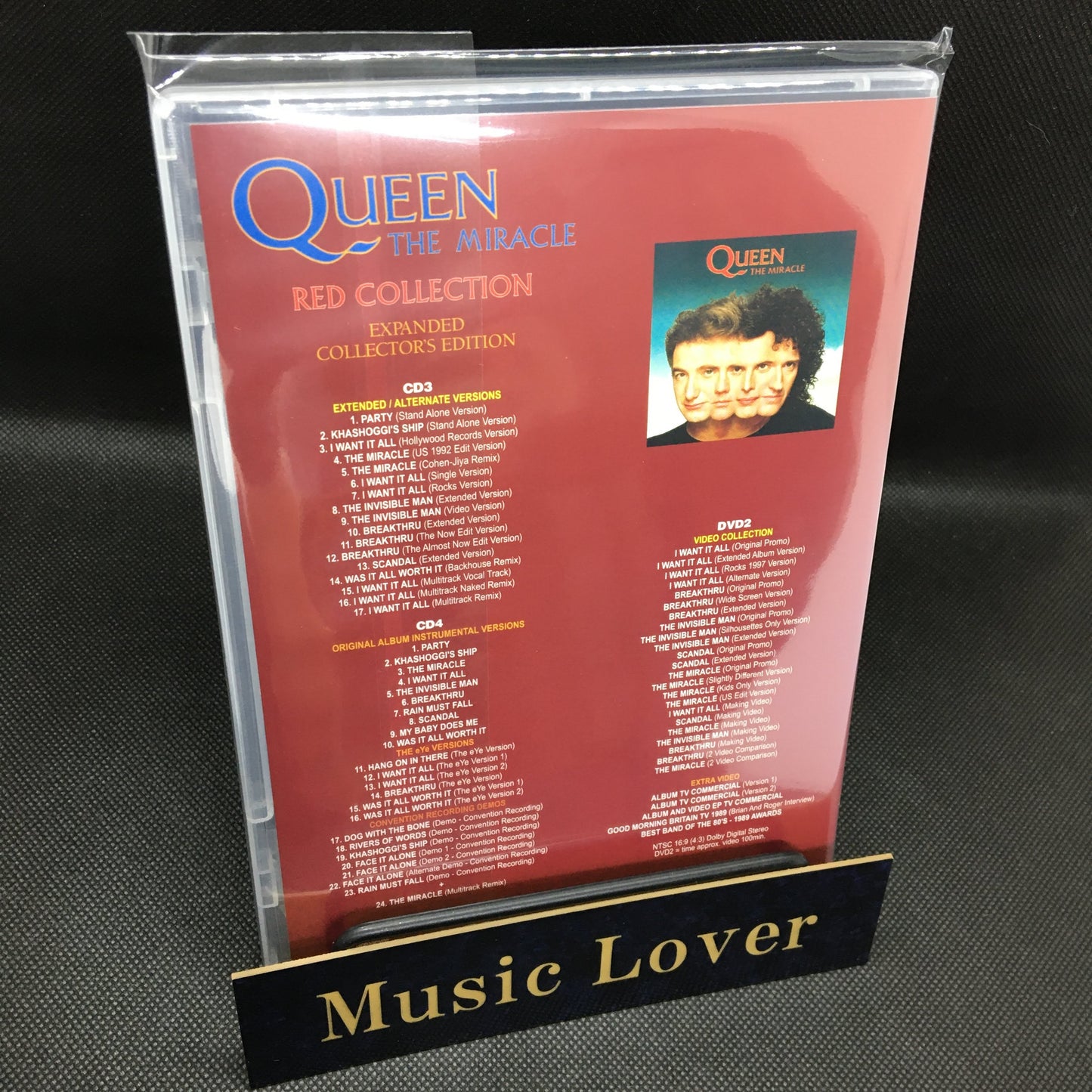 QUEEN / THE MIRACLE EXPANDED COLLECTOR'S RED (2CD+DVD)