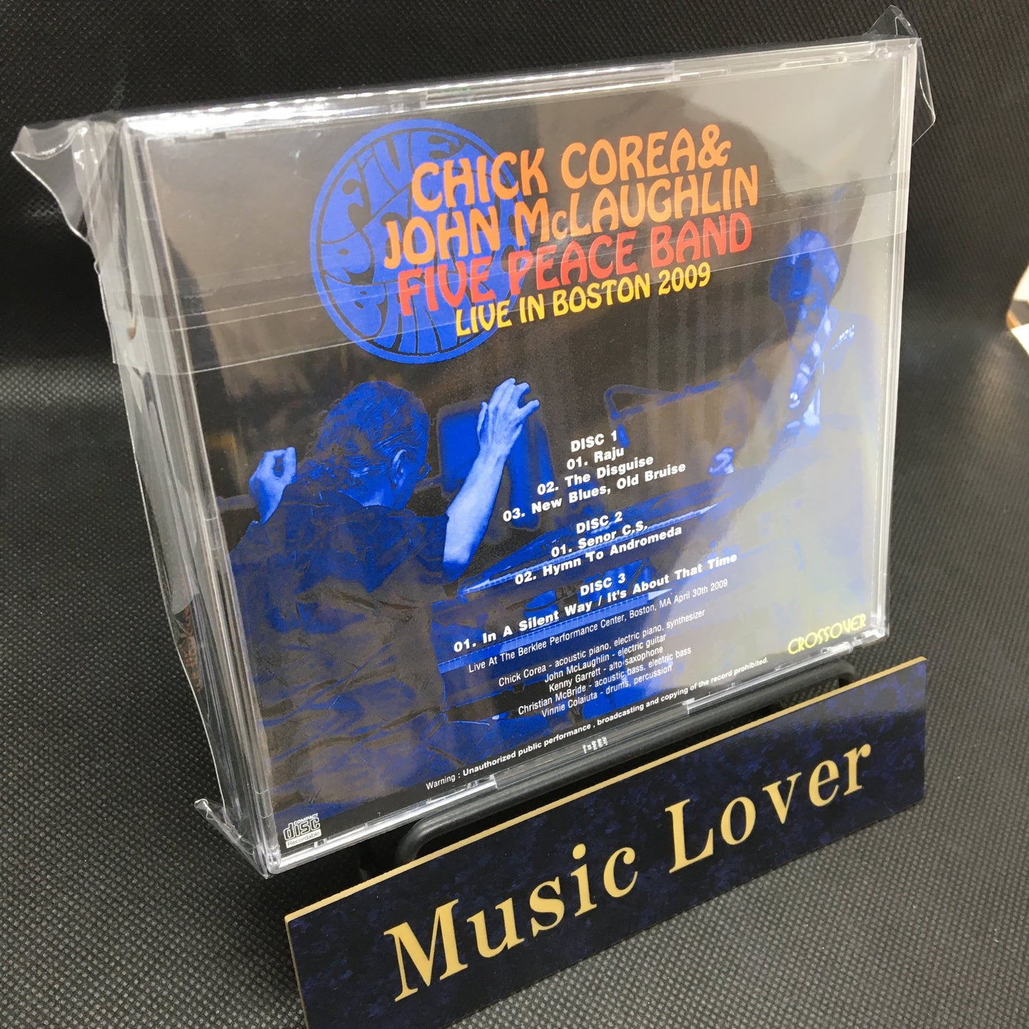 CHICK COREA and JOHN McLAUGHLIN / FIVE PEACE BAND - LIVE IN BOSTON 2009 (3CDR)