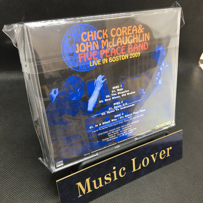 CHICK COREA and JOHN McLAUGHLIN / FIVE PEACE BAND - LIVE IN BOSTON 2009 (3CDR)