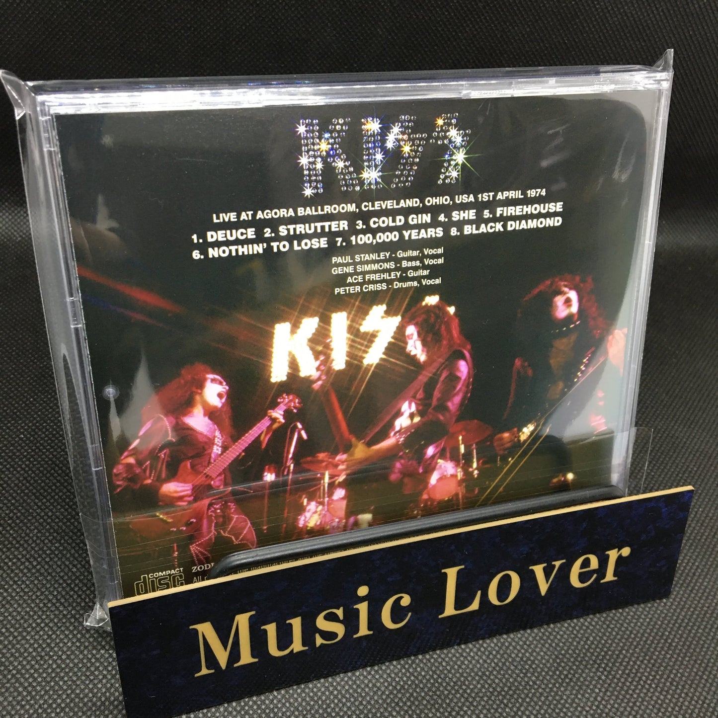 KISS / THE AGORA 1974 WMMS FM MASTER STEREO SOUNDBOARD (1CD)