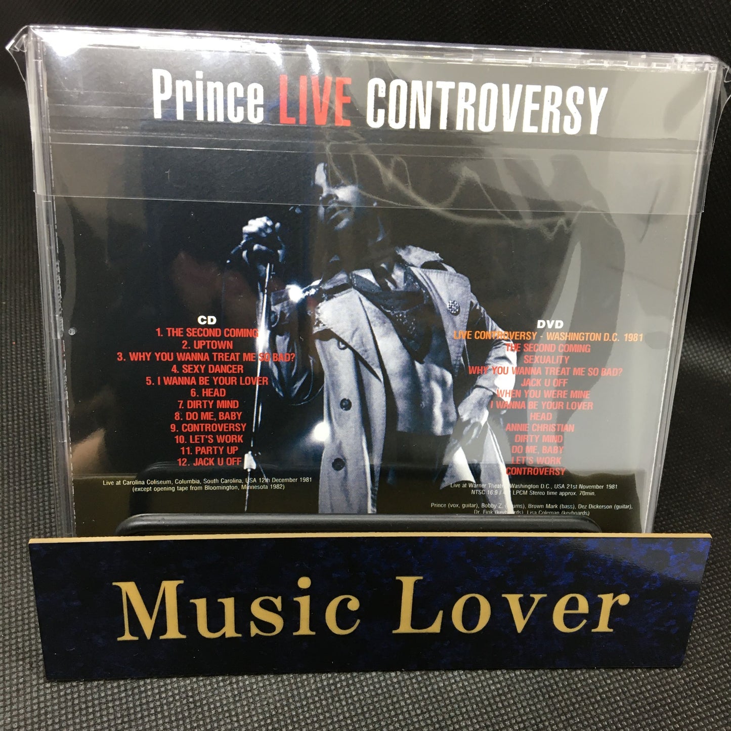 PRINCE Live Controversy Special Edition Controversy Tour 1981 1CD 1DVD Set