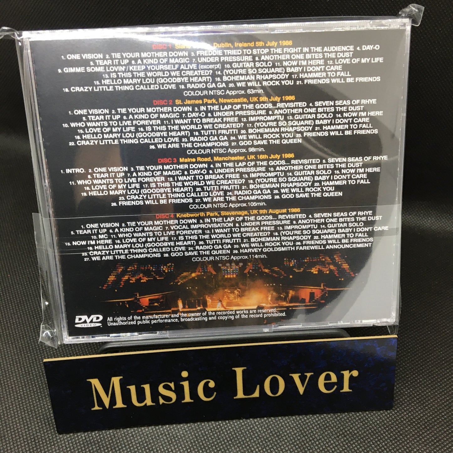 QUEEN / MAGIC SHOOT UK TOUR 1986 (4DVDR)