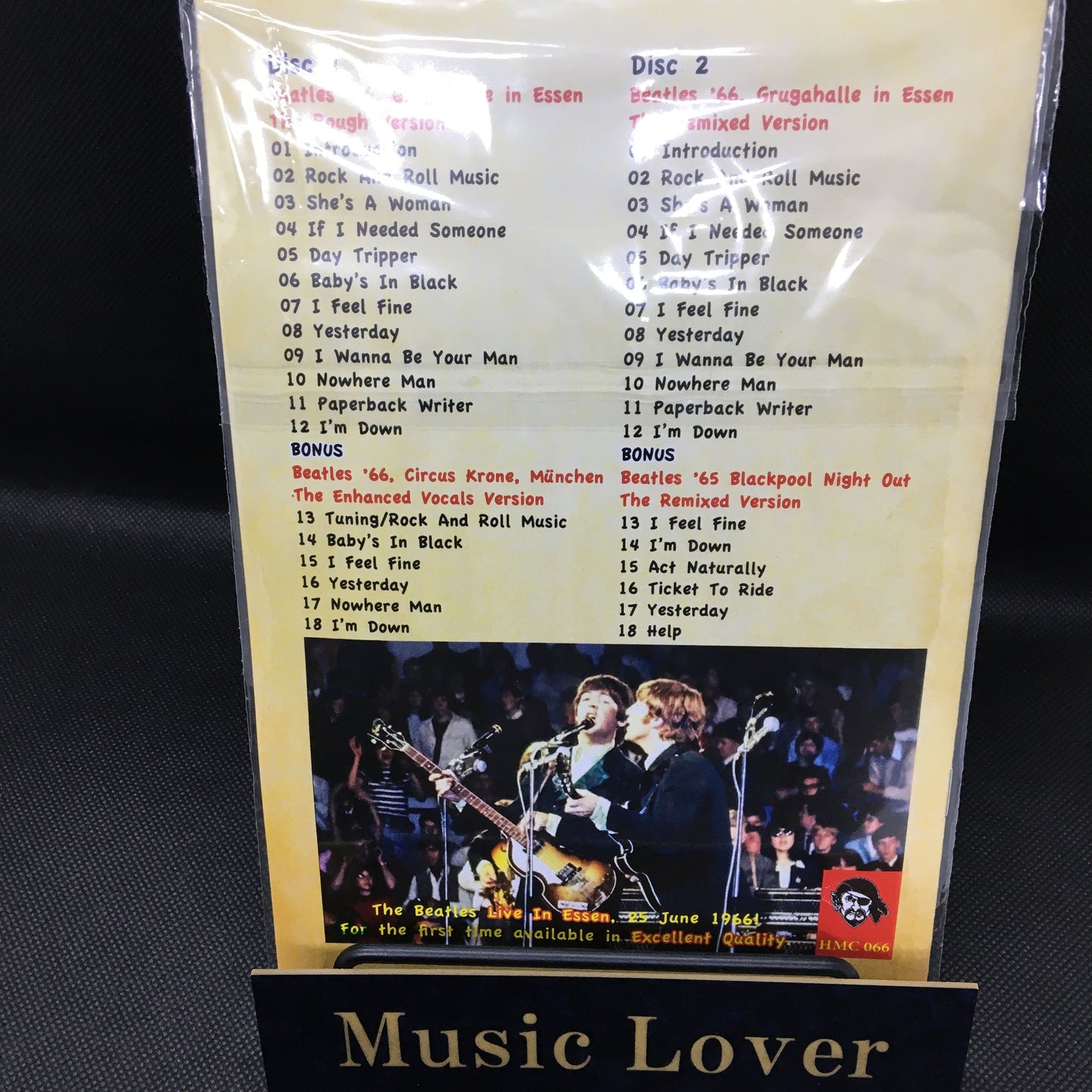 THE BEATLES / LIVE IN ESSEN 1966 BRAVO-BEATLES-BLITZTOURNEE (2CD HMC-BOOKLET)